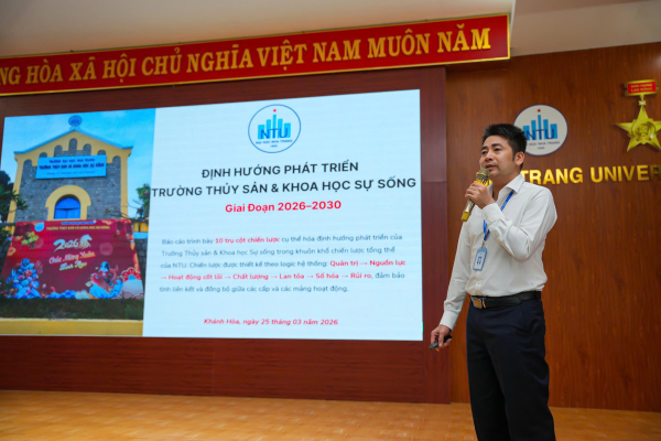 Hội nghị "Định hướng và chiến lược phát triển Trường Thủy sản và Khoa học sự sống giai đoạn 2026-2030" 